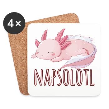 Nap Hard, Swim Later - Coasters (set of 4) - white - Front