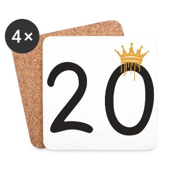 20 - Coasters (set of 4) - white - Front