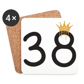38 - Coasters (set of 4) - white - Front