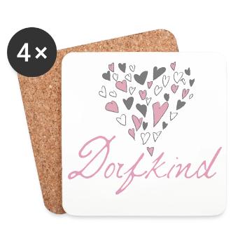 Village Kid - Coasters (set of 4) - white - Front
