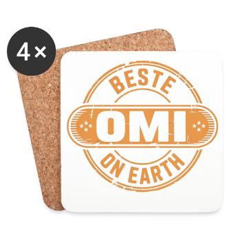 Best Grandma Gift Grandma - Coasters (set of 4) - white - Front