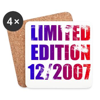 18e anniversaire Edition limitée 12/2007 - Dessous de verre (lot de 4) - blanc - Devant