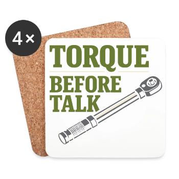Tractor Mechanic Diesel Repair Tech - Coasters (set of 4) - white - Front