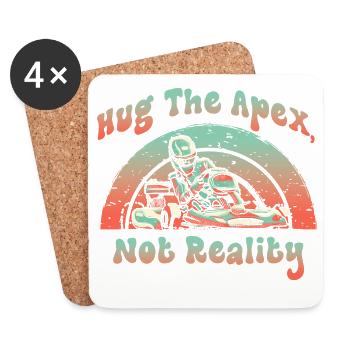 Hue The Apex Not Reality - Coasters (set of 4) - white - Front
