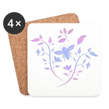 Source - Dessous de verre (lot de 4) - blanc - Devant