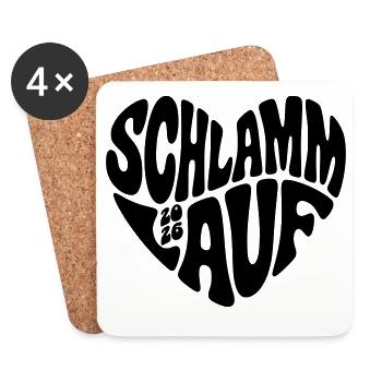 Mud Run 2026 - Mud Run 2026 - Coasters (set of 4) - white - Front