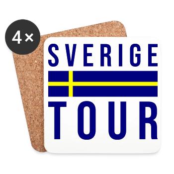 Sverige Tour Schweden - Untersetzer (4er-Set) - Weiß - Vorne