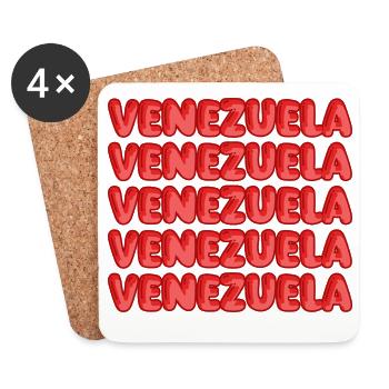 Venezuela - Untersetzer (4er-Set) - Weiß - Vorne