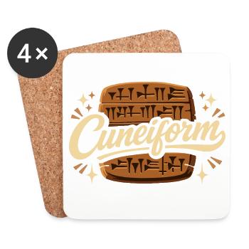 Ancient Mesopotamia, Sumerian - Coasters (set of 4) - white - Front