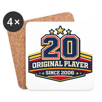20th Birthday 2006 - Coasters (set of 4) - white - Front