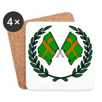 Coutume du Walking Crest - Dessous de verre (lot de 4) - blanc - Devant