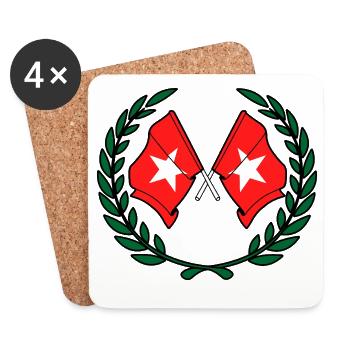 Maastricht Siegeswappen - Untersetzer (4er-Set) - Weiß - Vorne