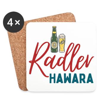 Radler Hawara Logo - Coasters (set of 4) - white - Front