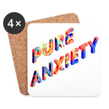 Punk Anxiety Neon-Splash - Untersetzer (4er-Set) - Weiß - Vorne