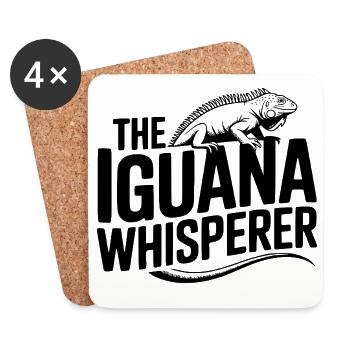 Le Murmureur d’Iguanes - Dessous de verre (lot de 4) - blanc - Devant