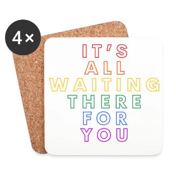 It's All Waiting There For You – Carla's Song Quote - Coasters (set of 4) - white - Front