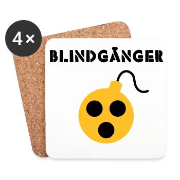 Blindgänger - Untersetzer (4er-Set) - Weiß - Vorne