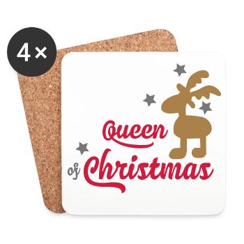 weihnachten - Untersetzer (4er-Set) - Weiß - Vorne