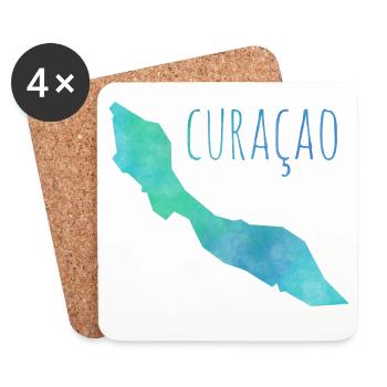 Curacao - Untersetzer (4er-Set) - Weiß - Vorne
