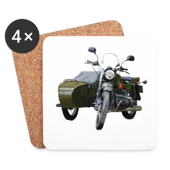 ural - Dessous de verre (lot de 4) - blanc - Devant