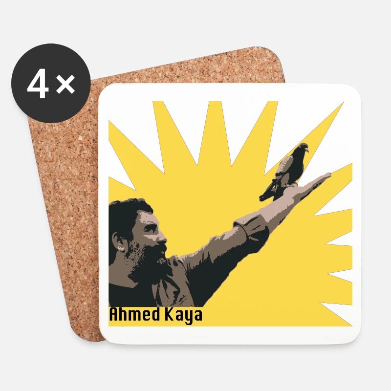 Ahmed Kaya - Untersetzer (4er-Set) - Weiß
