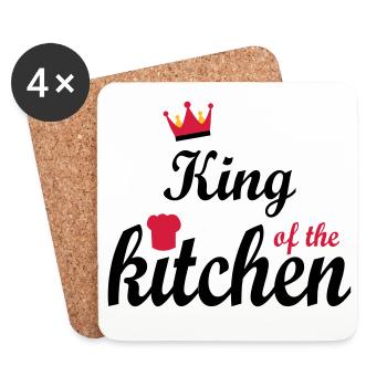 kochen - Untersetzer (4er-Set) - Weiß - Vorne