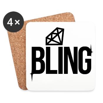 Bling - Coasters (set of 4) - white - Front