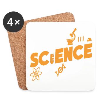 Un moment de science s'il vous plaît t-shirt - Dessous de verre (lot de 4) - blanc - Devant