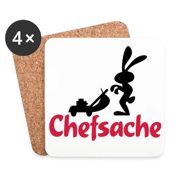 garten - Untersetzer (4er-Set) - Weiß - Vorne