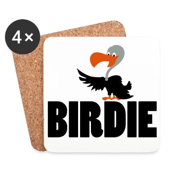 golfer - Untersetzer (4er-Set) - Weiß - Vorne