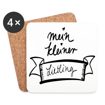 mein kleiner Liebling - Untersetzer (4er-Set) - Weiß - Vorne