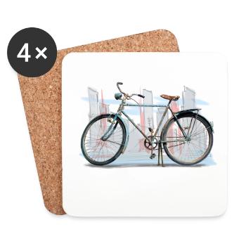Bicycle - Dessous de verre (lot de 4) - blanc - Devant