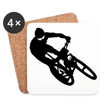 cycling - Coasters (set of 4) - white - Front