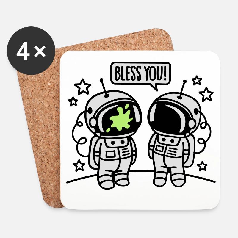 Bless you! - Untersetzer (4er-Set) - Weiß