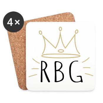 Fight for the things you care about, RBG - Untersetzer (4er-Set) - Weiß - Vorne