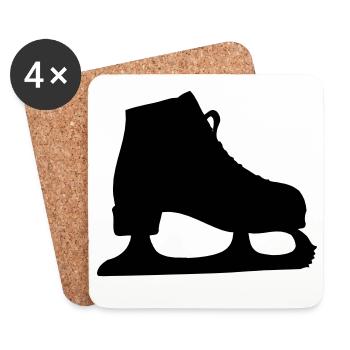 Figure skating Figure skating - Coasters (set of 4) - white - Front