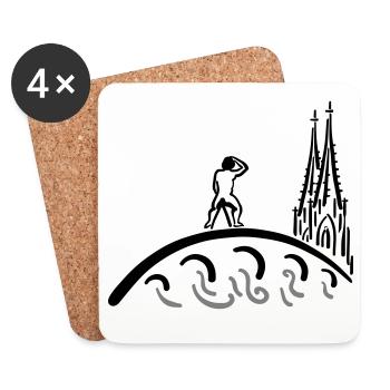 Regensburg Bruckmandl Kids - Untersetzer (4er-Set) - Weiß - Vorne