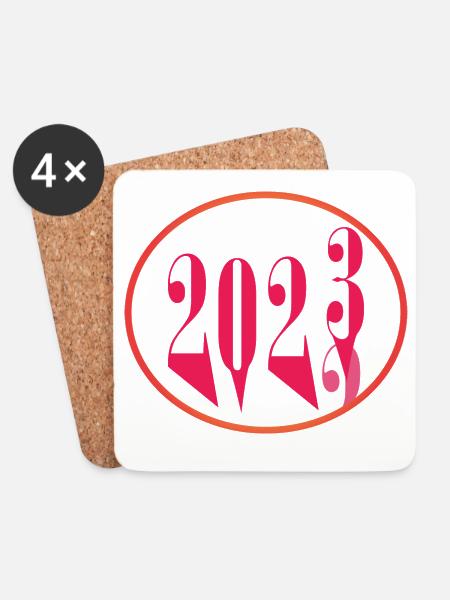 2022 2023 - Untersetzer (4er-Set) - Weiß