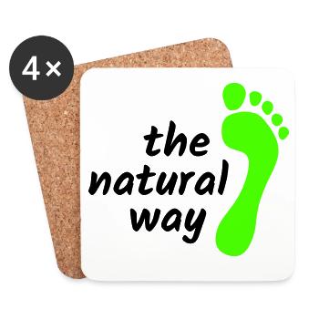 Barefoot - The Natural Way 2023 - Coasters (set of 4) - white - Front