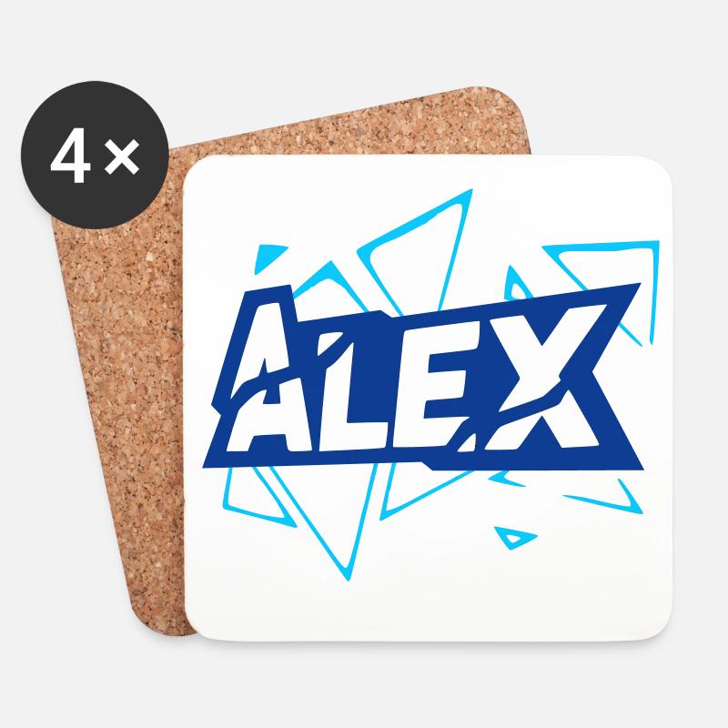Alex - Untersetzer (4er-Set) - Weiß