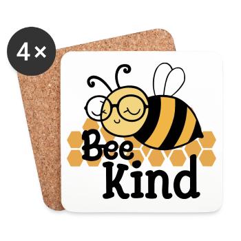 Bee Child Bee Bee - Coasters (set of 4) - white - Front