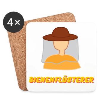 bienenflüsterer - Untersetzer (4er-Set) - Weiß - Vorne