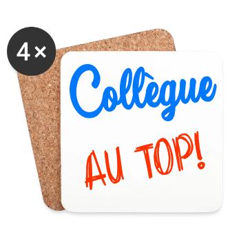 COLLEAGUE. RETIREMENT. RETIREMENT. RETIRED - Coasters (set of 4) - white - Front
