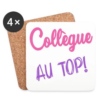 COLLEAGUE. RETIREMENT. RETIREMENT. RETIRED - Coasters (set of 4) - white - Front