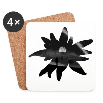 Edelweiss - Coasters (set of 4) - white - Front