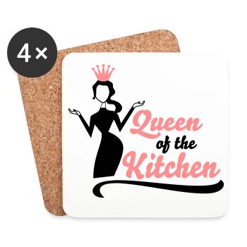 Fun gifts for women who love to cook - Coasters (set of 4) - white - Front