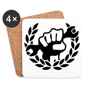 Master Mechanic - Coasters (set of 4) - white - Front