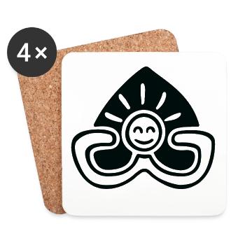 Relax and Smile - Coasters (set of 4) - white - Front