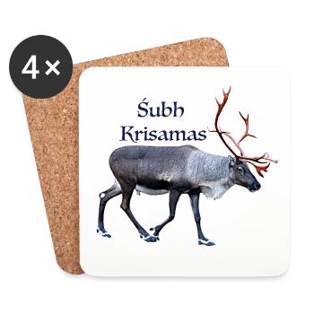 Subh Krisamas - Coasters (set of 4) - white - Front