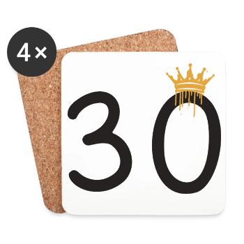 30 - Untersetzer (4er-Set) - Weiß - Vorne